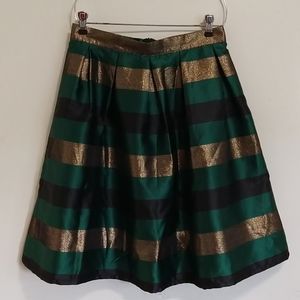 Chic Wish A-line skirt size medium metallic stripe